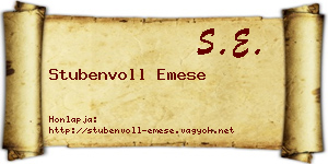 Stubenvoll Emese névjegykártya